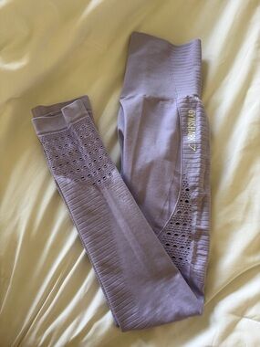 Gymshark lavender Seamless Laser-Cut Leggings